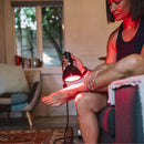 Red and infrared LED red light therapy bulb 660nm and 850nm ankle pain
